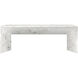 Nomad 52 X 27.5 inch Marble Look / White Outdoor Coffee Table